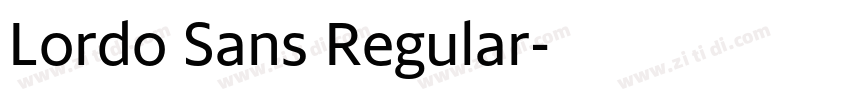 Lordo Sans Regular字体转换 Lordo Sans Regular字体转换